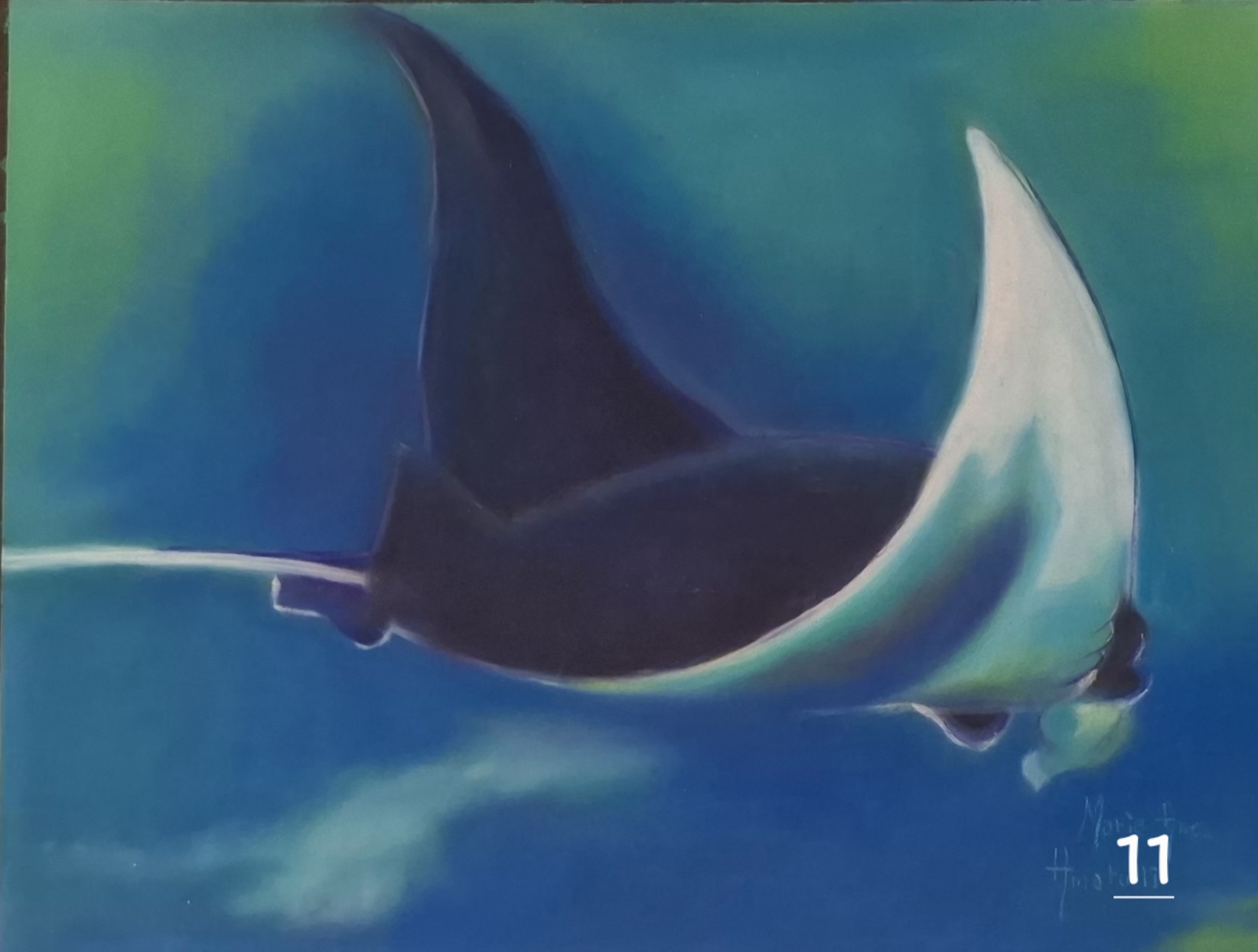 La raie - Pastel sec 38x28,5 par Marie-Ange Amatulli